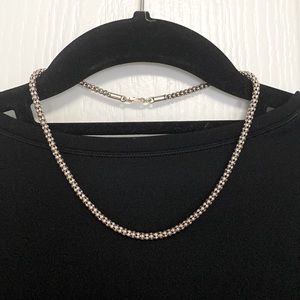 Silpada .925 sterling silver, popcorn necklace 16”